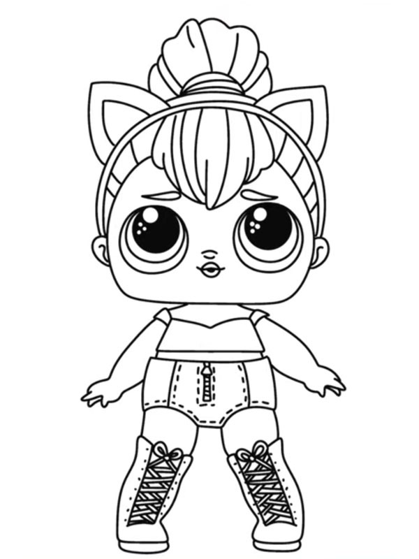 Kitty Queen L.O.L Surprise omalovánka Kitty Queen L.O.L Surprise omalovánka