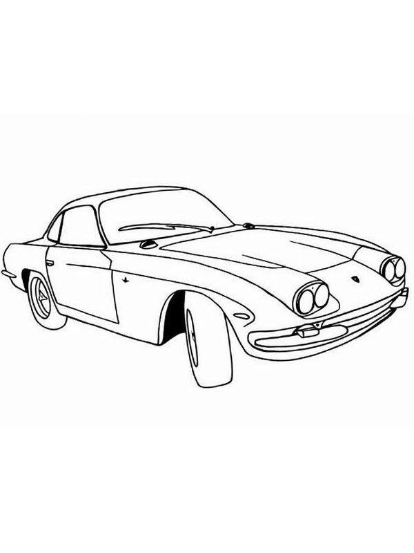 Lamborghini 400 GT (1966) omalovánka Lamborghini 400 GT (1966) omalovánka