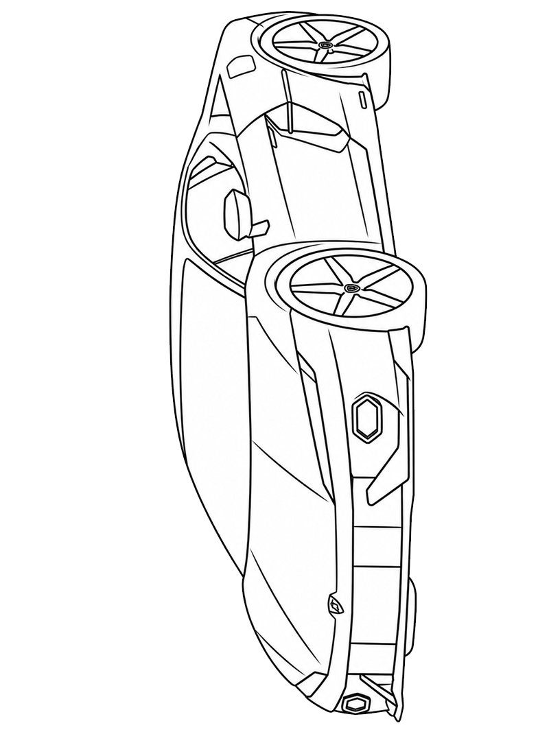Lamborghini Temerario omalovánka