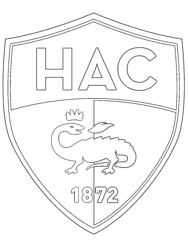 Le Havre AC omalovánka Le Havre AC omalovánka