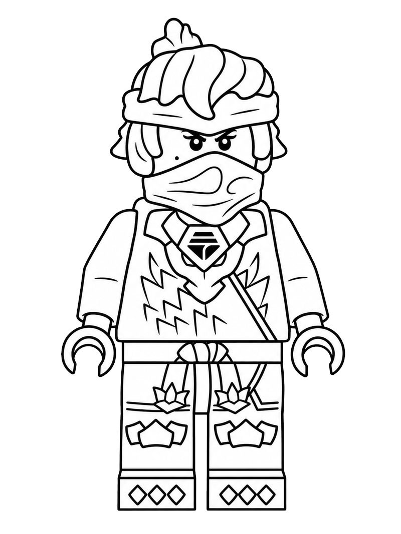 Lego ninjago nya omalovánka