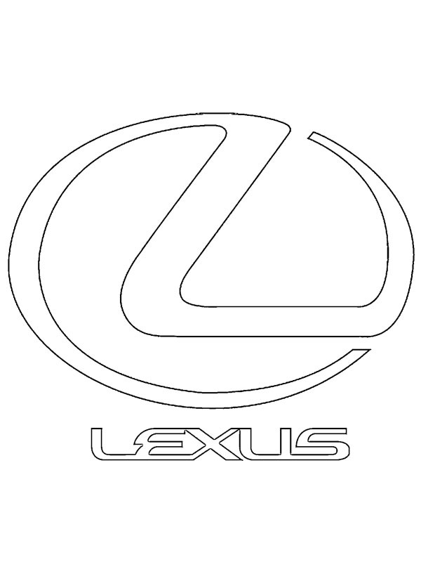 Lexus logo omalovánka