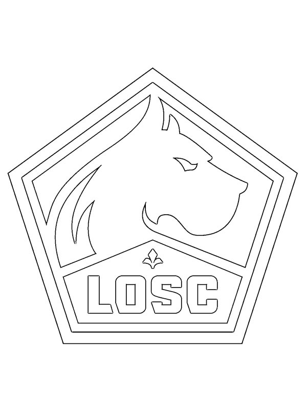 Lille OSC omalovánka Lille OSC omalovánka