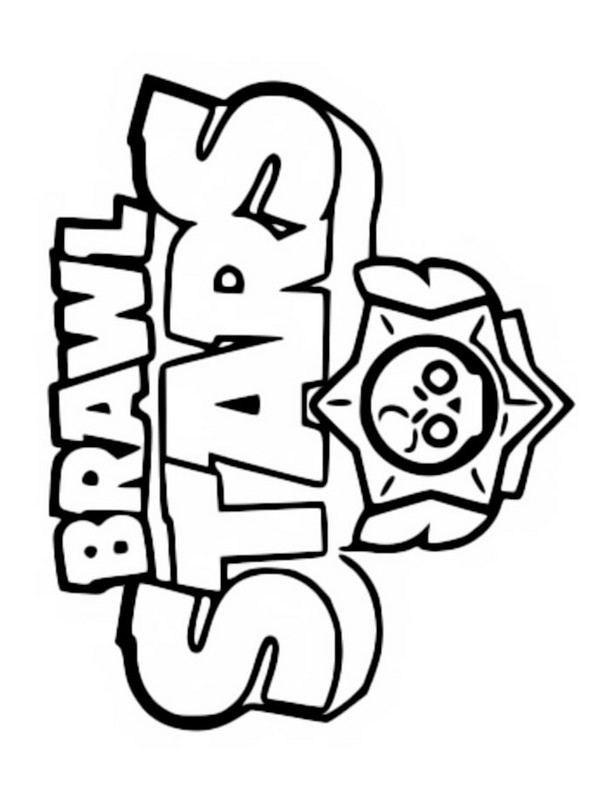 Brawl Stars Logo omalovánka