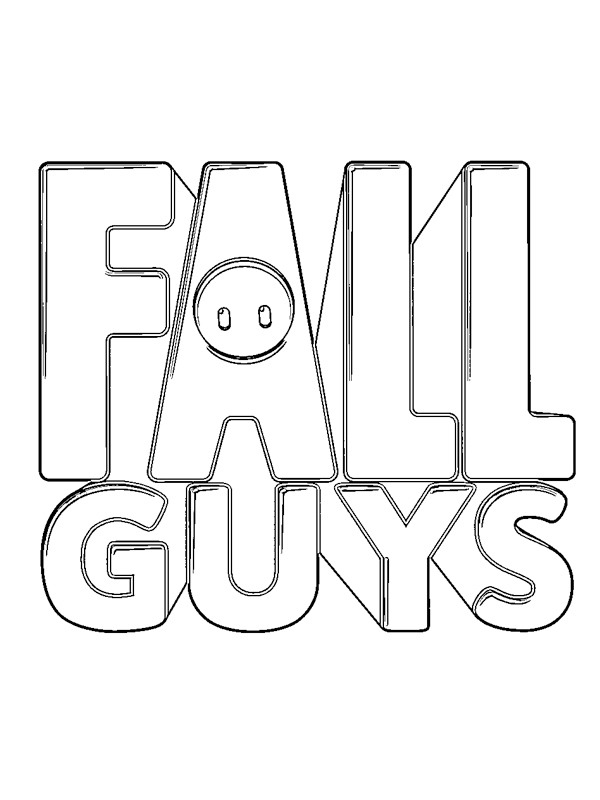 Logo Fall Guys omalovánka