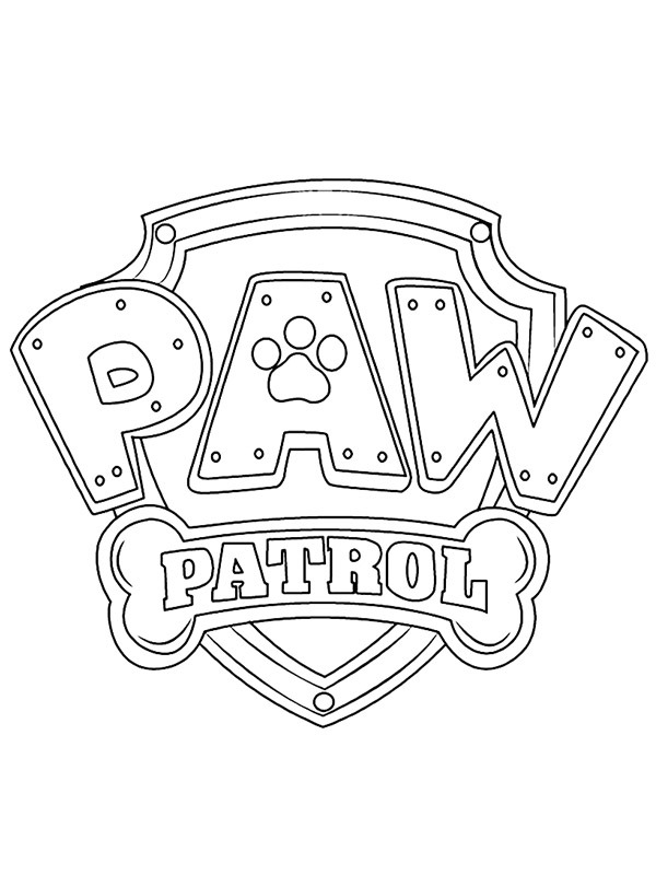 Logo Tlapková patrola omalovánka