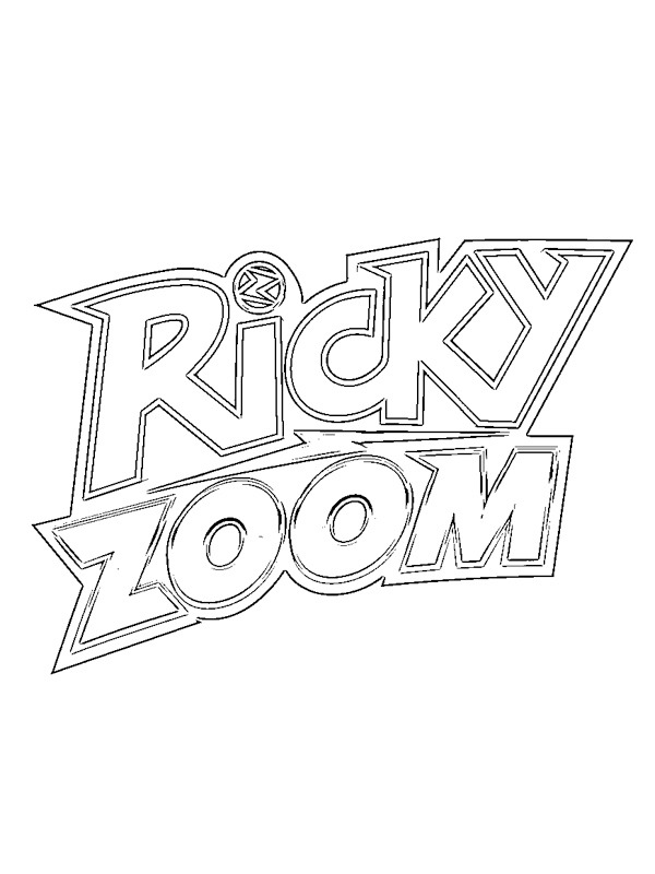 Logo Ricky Zoom omalovánka