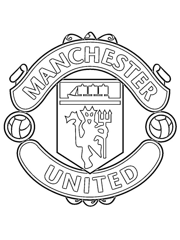 Manchester United FC omalovánka Manchester United FC omalovánka