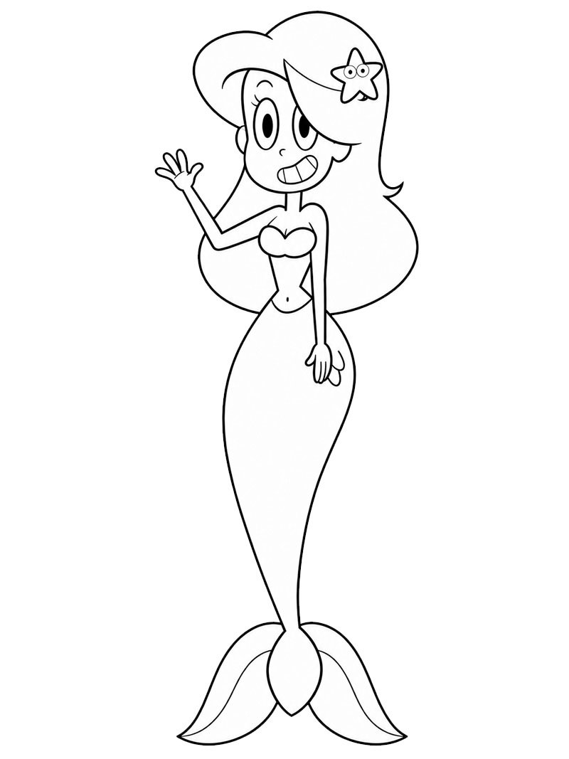 Marina (Zig a Sharko) omalovánka Marina (Zig a Sharko) omalovánka