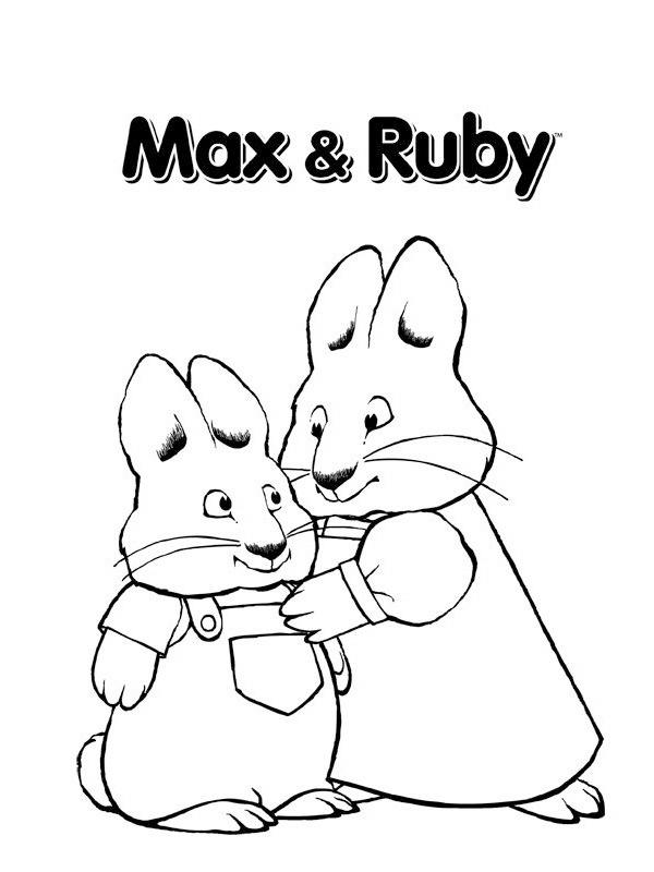 Max a Ruby omalovánka