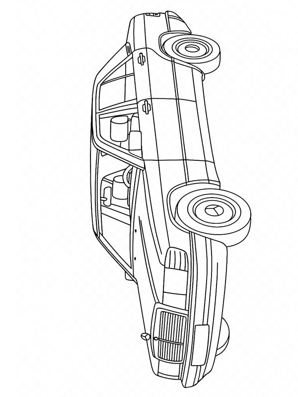 Mercedes-Benz 190 omalovánka Mercedes-Benz 190 omalovánka