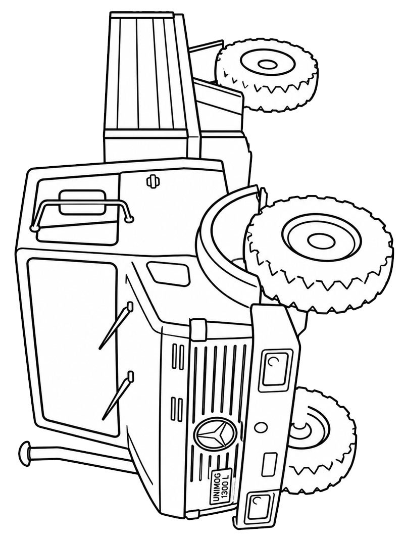 Mercedes Unimog 1300 L omalovánka