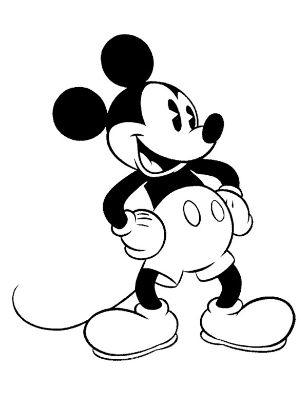 Mickey Mouse omalovánka