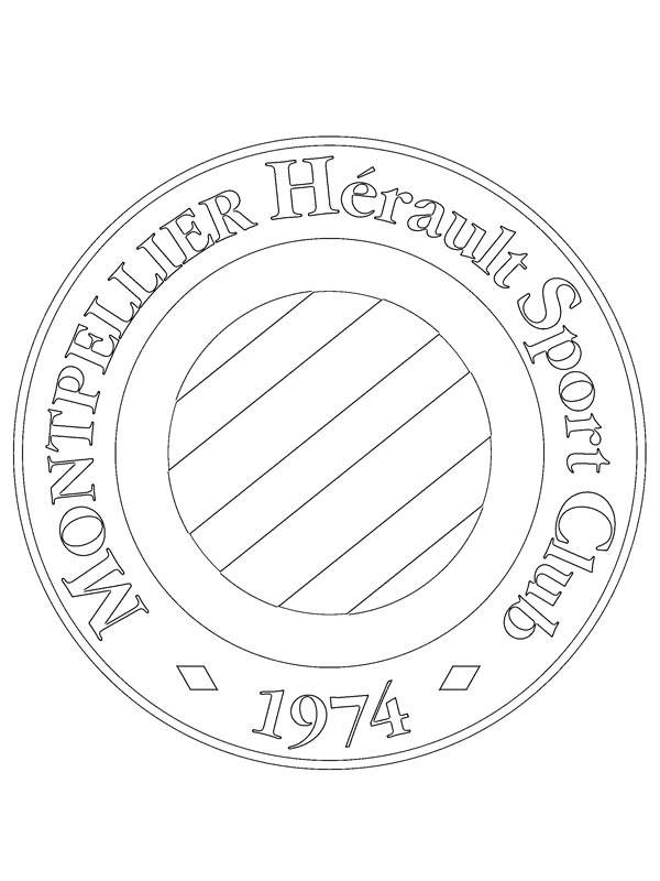 Montpellier HSC omalovánka