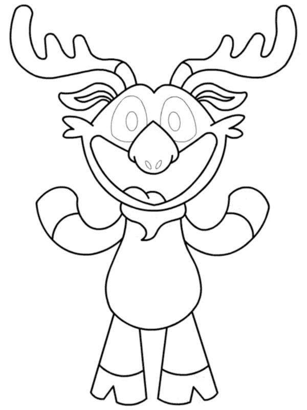 Moody Moose (Poppy Playtime) omalovánka Moody Moose (Poppy Playtime) omalovánka