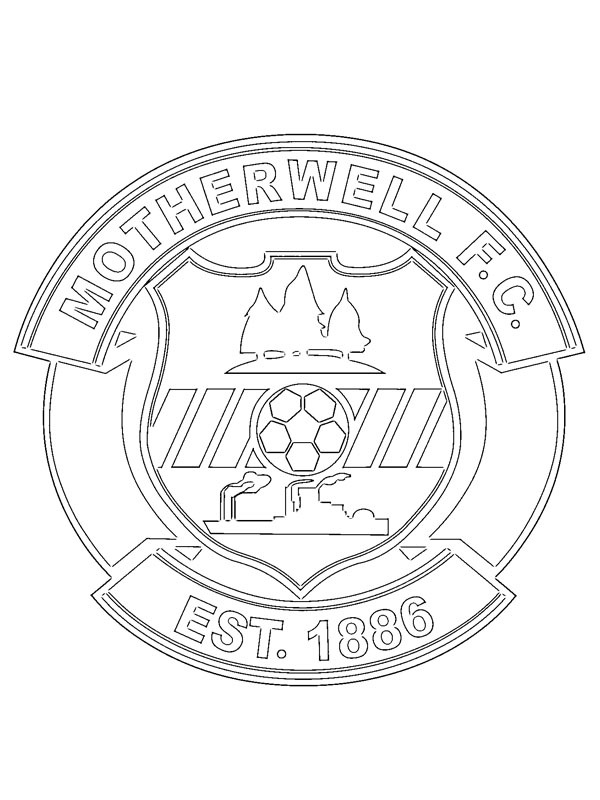 Motherwell FC omalovánka Motherwell FC omalovánka