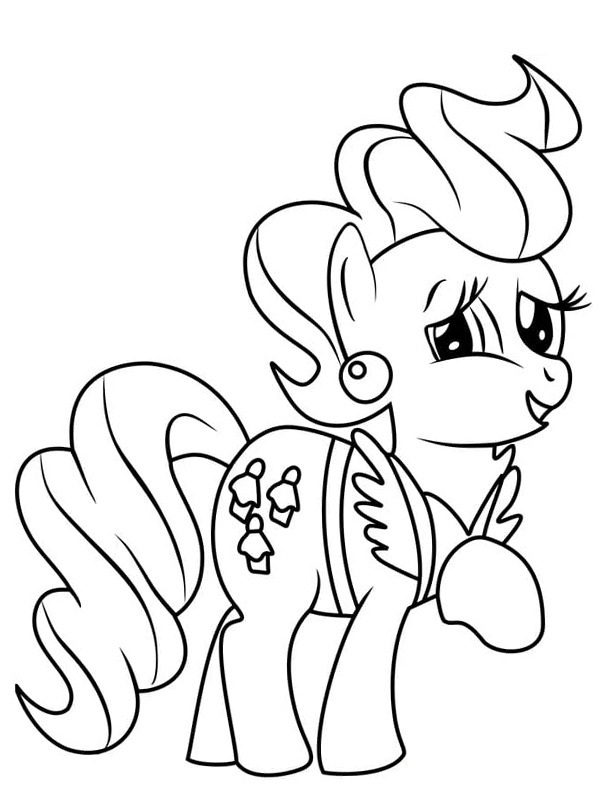 Mrs. Cake My Little Pony omalovánka Mrs. Cake My Little Pony omalovánka