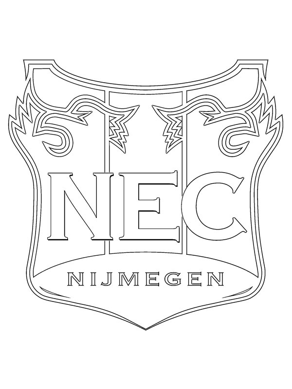 NEC Nijmegen omalovánka