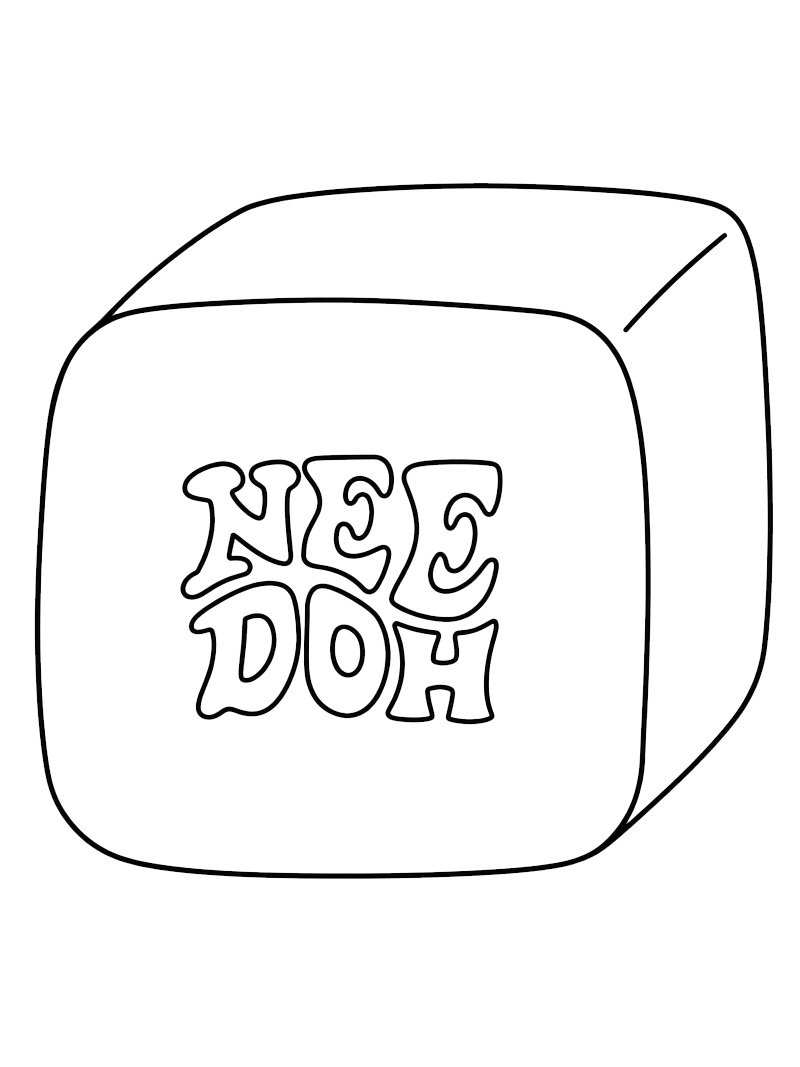 NeeDoh Nice Cube omalovánka