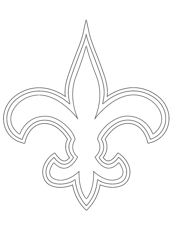 New Orleans Saints omalovánka New Orleans Saints omalovánka