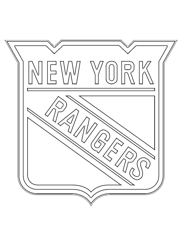 New York Rangers omalovánka
