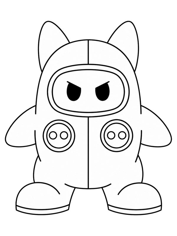 Ninji (Super Mario Bros. 2) omalovánka Ninji (Super Mario Bros. 2) omalovánka