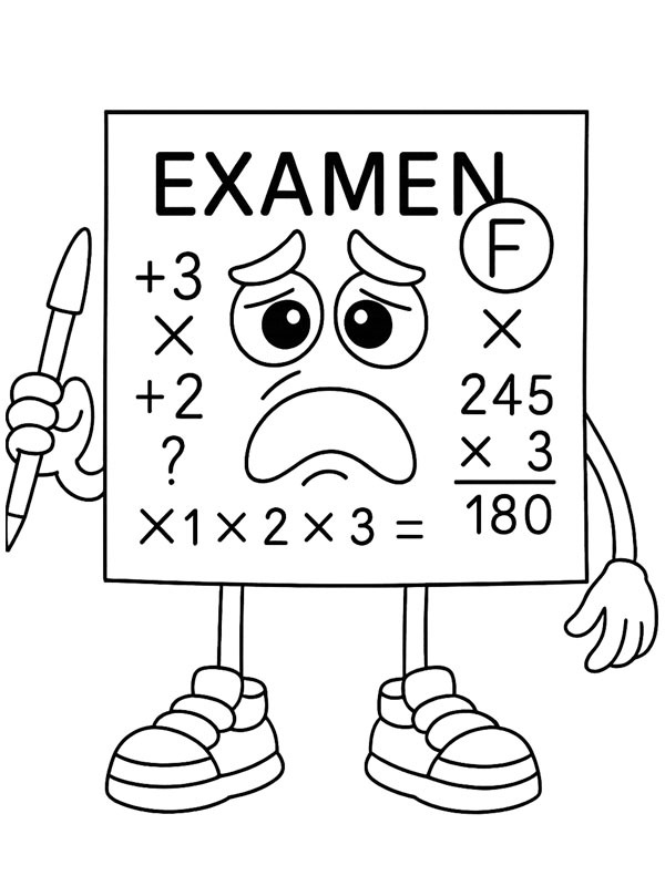 Noo My Examen omalovánka