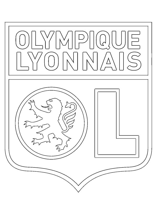 Olympique Lyon omalovánka