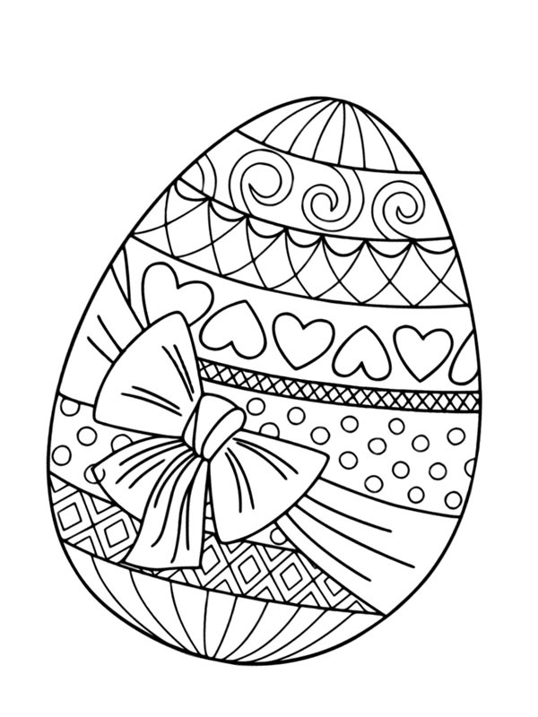 Velikonoční vajíčko omalovánka