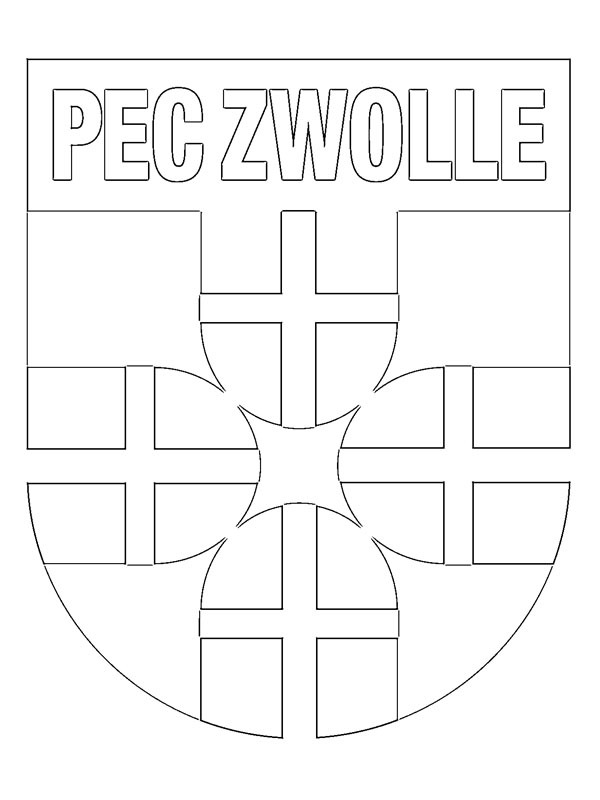 PEC Zwolle omalovánka