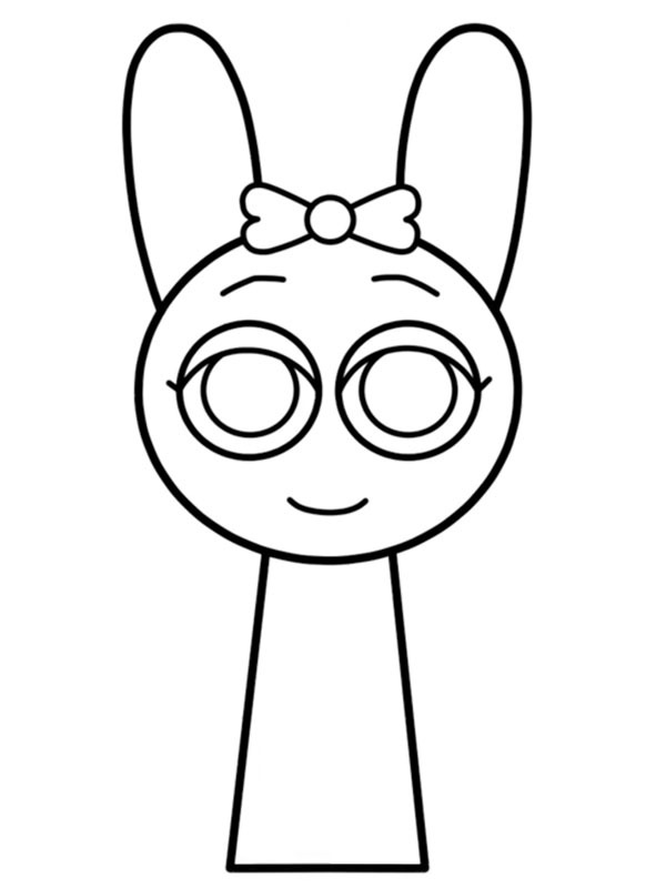 Pinki Incredibox Sprunki omalovánka Pinki Incredibox Sprunki omalovánka