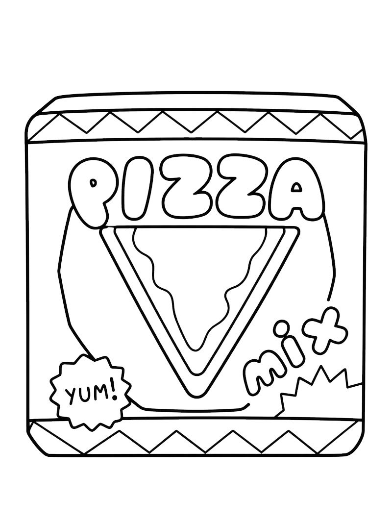 Pizza (Toca Boca) omalovánka