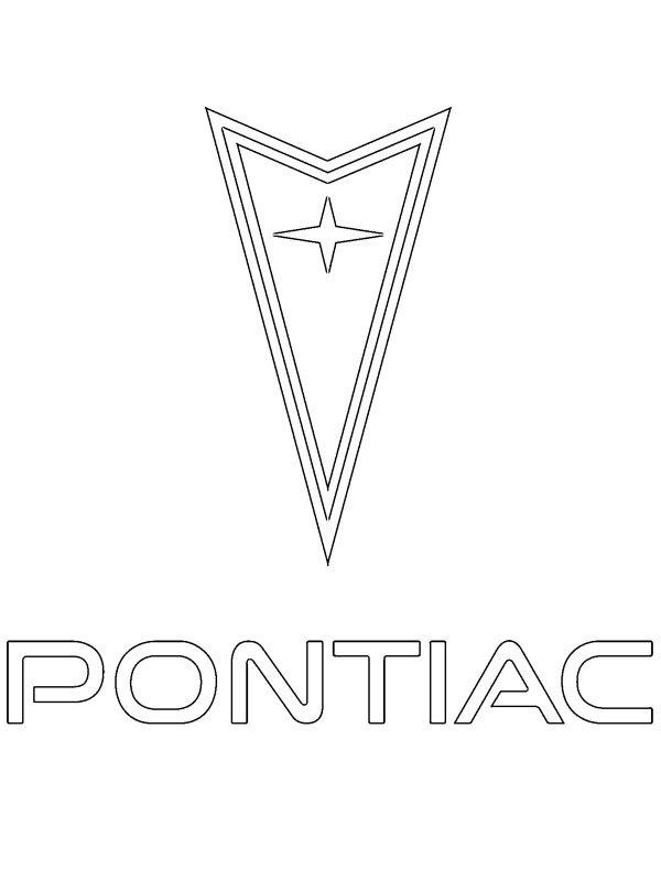 Pontiac logo omalovánka