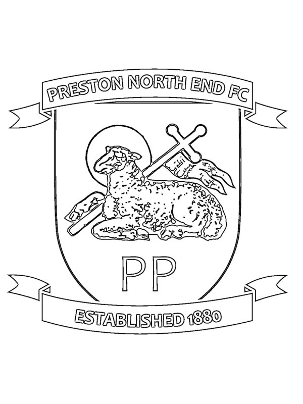 Preston North End Football Club omalovánka