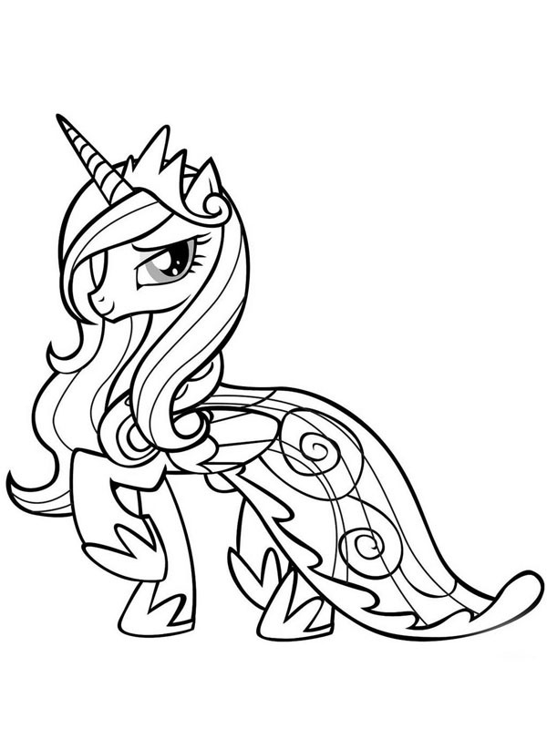 Princezna Cadance omalovánka Princezna Cadance omalovánka
