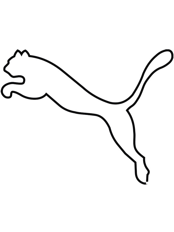 Puma logo omalovánka