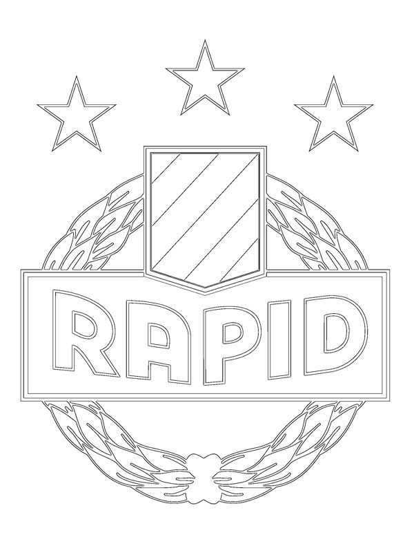SK Rapid Vídeň omalovánka SK Rapid Vídeň omalovánka