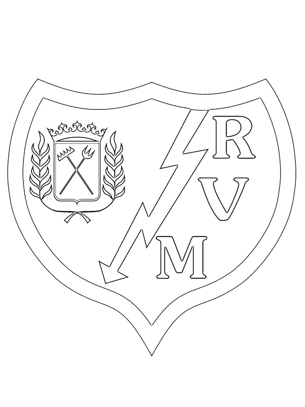 Rayo Vallecano omalovánka Rayo Vallecano omalovánka