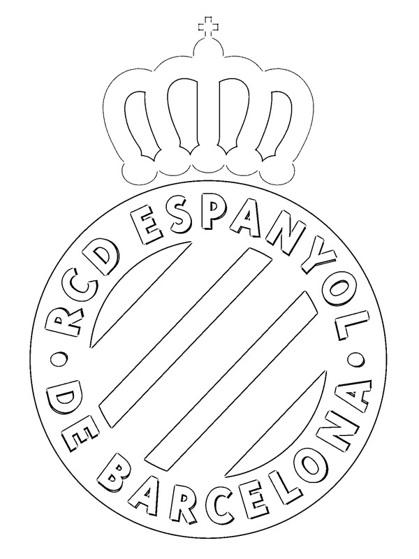 RCD Espanyol omalovánka