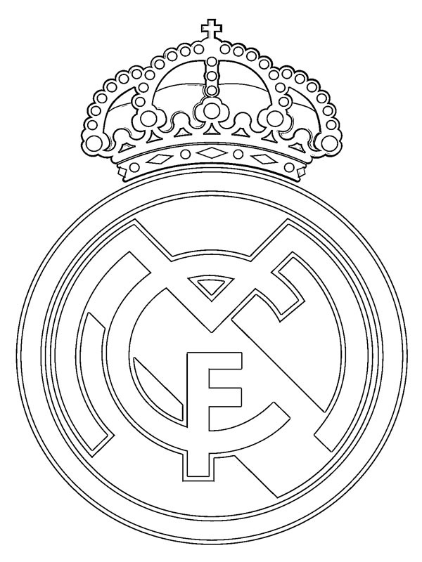 Real Madrid omalovánka Real Madrid omalovánka