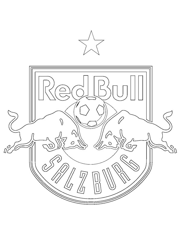 FC Red Bull Salzburg omalovánka