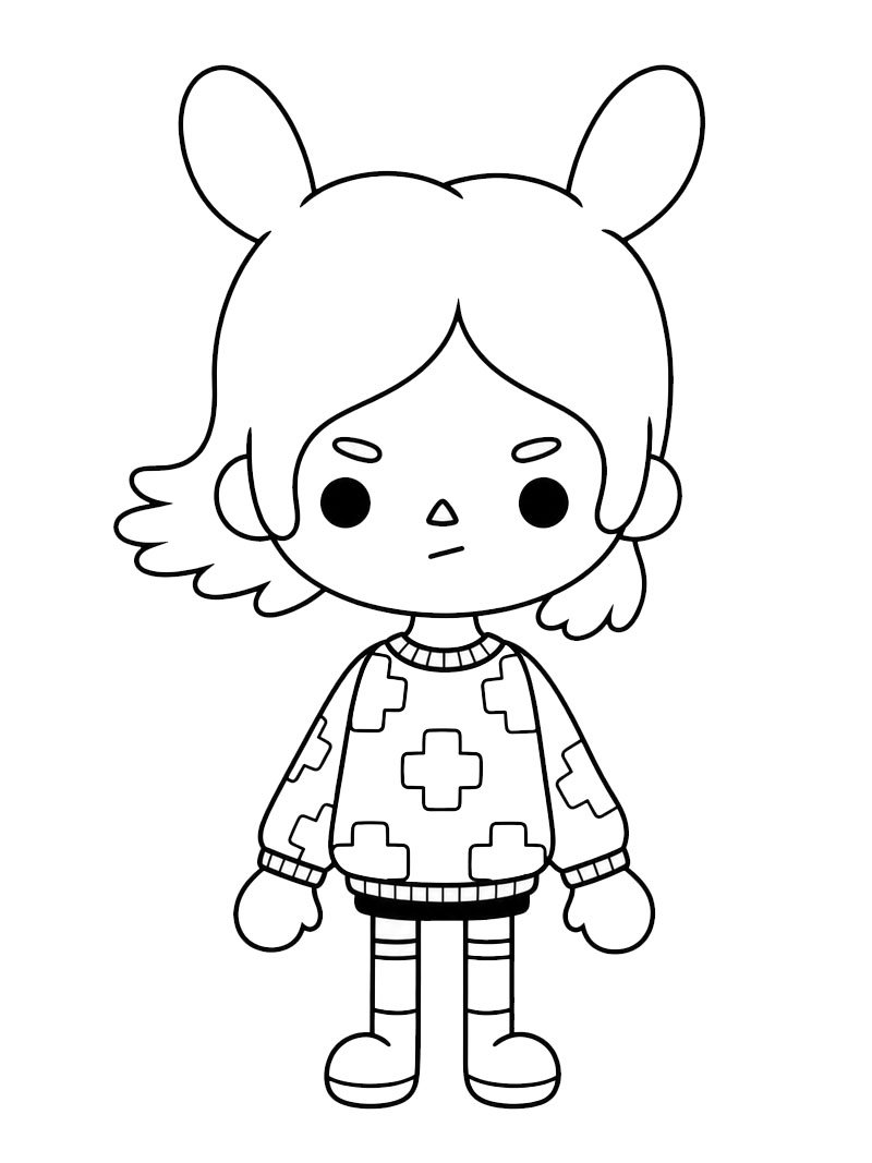 Rita (Toca Boca) omalovánka