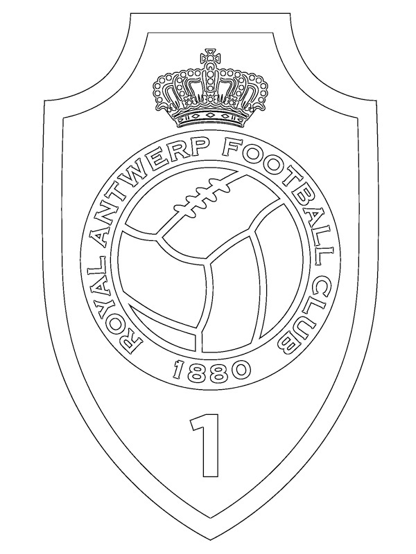 Royal Antverpy FC omalovánka Royal Antverpy FC omalovánka