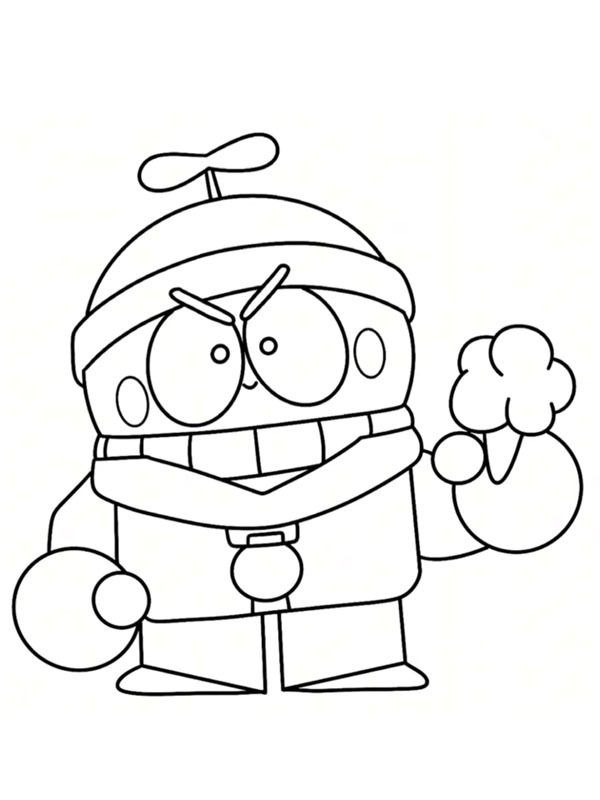 Rude Lou Brawl Stars omalovánka Rude Lou Brawl Stars omalovánka