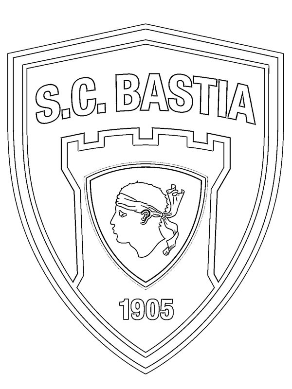 SC Bastia omalovánka