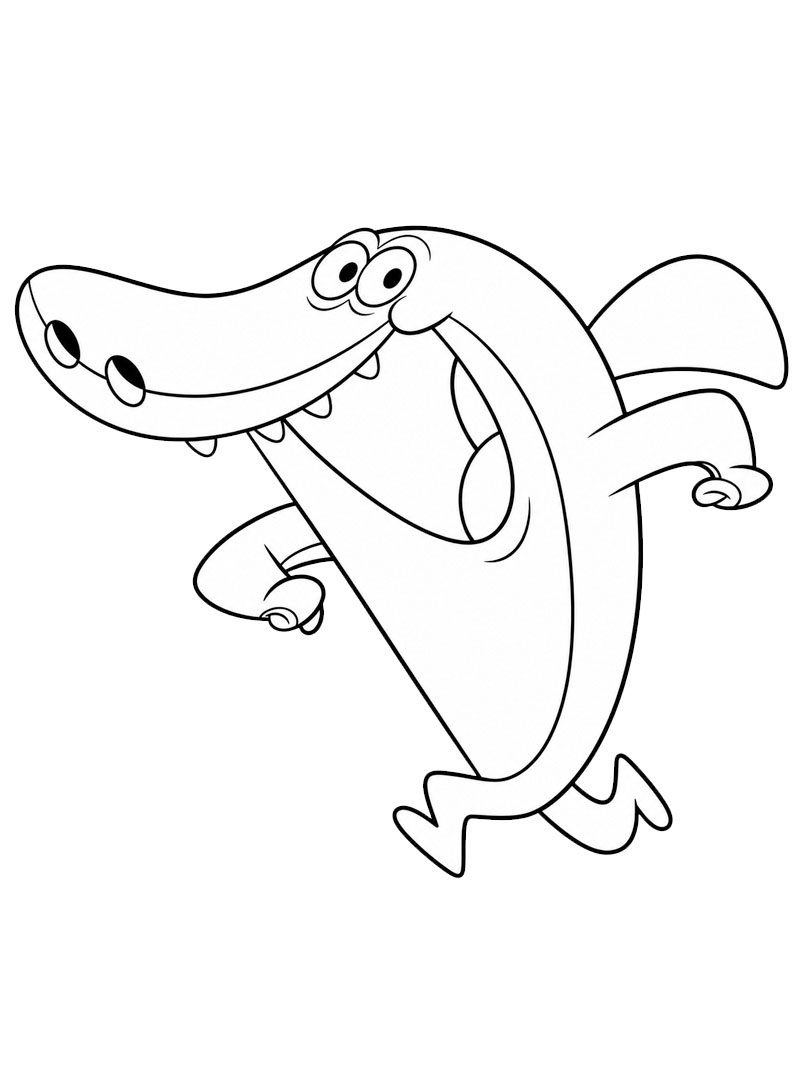 Sharko (Zig a Sharko) omalovánka Sharko (Zig a Sharko) omalovánka