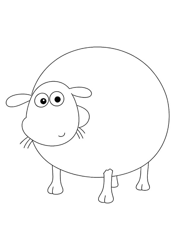 Shirley (Ovečka Shaun) omalovánka Shirley (Ovečka Shaun) omalovánka
