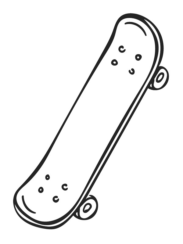 Skateboard omalovánka