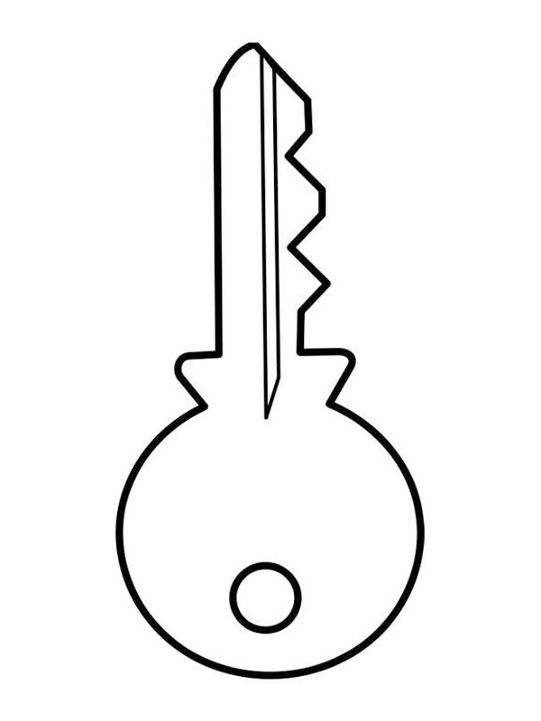 Klíč omalovánka