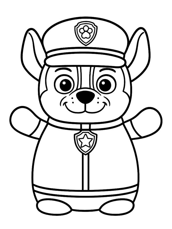 Squishmallows Chase (PAW Patrol) omalovánka Squishmallows Chase (PAW Patrol) omalovánka